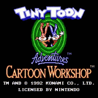 Tiny Toon Adventures - Cartoon Workshop Title Screen